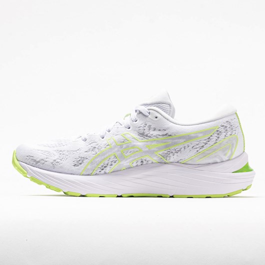 Orthofeet ASICS GEL-Cumulus 23 Women's Running Shoes White / Lime Green | EX9453106