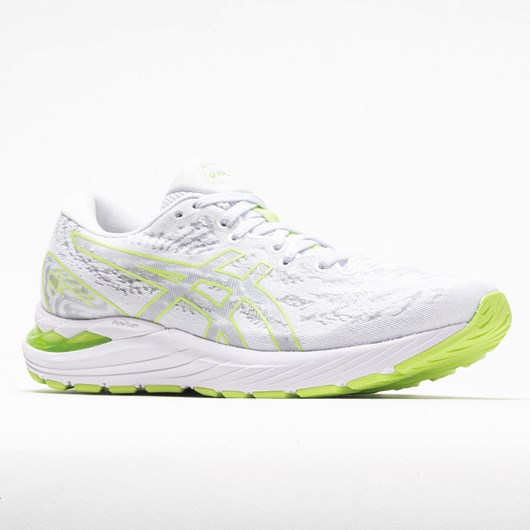 Orthofeet ASICS GEL-Cumulus 23 Women's Running Shoes White / Lime Green | EX9453106