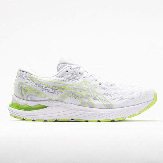 Orthofeet ASICS GEL-Cumulus 23 Women\'s Running Shoes White / Lime Green | EX9453106