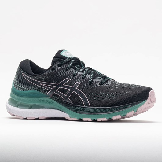 Orthofeet ASICS GEL-Kayano 28 Women's Running Shoes Black / Sage Green | CE7189046