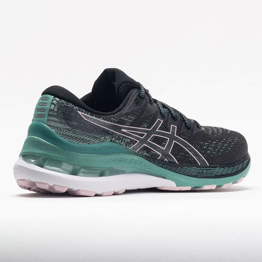 Orthofeet ASICS GEL-Kayano 28 Women's Running Shoes Black / Sage Green | CE7189046