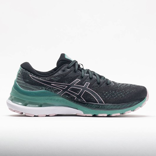 Orthofeet ASICS GEL-Kayano 28 Women\'s Running Shoes Black / Sage Green | CE7189046