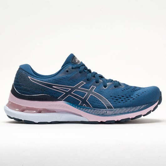 Orthofeet ASICS GEL-Kayano 28 Women\'s Running Shoes Mako Blue / Barely Rose | XG2381047