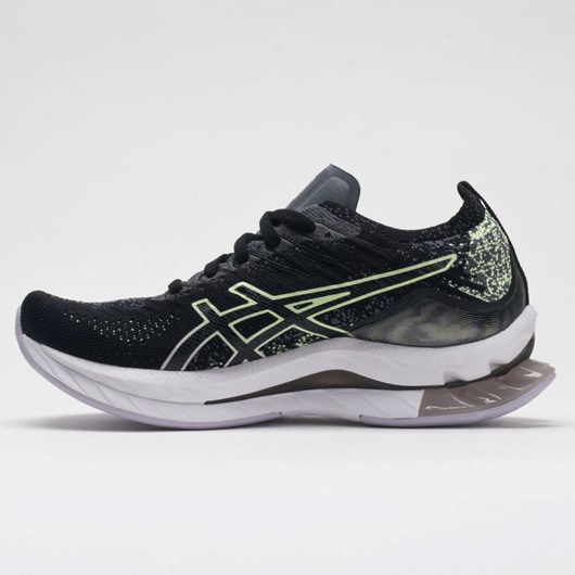 Orthofeet ASICS GEL-Kinsei Blast Women's Running Shoes Black / Illuminate Yellow | MR4917568