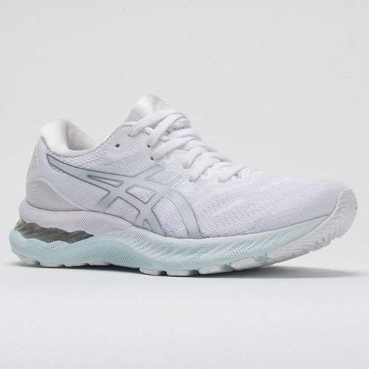 Orthofeet ASICS GEL-Nimbus 23 Women's Running Shoes White / Pure Silver | DY3845271