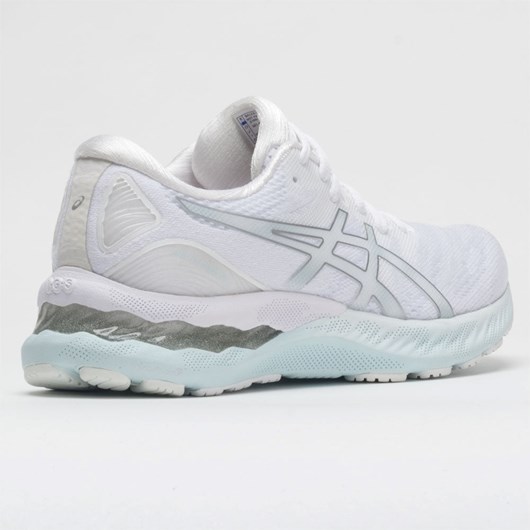 Orthofeet ASICS GEL-Nimbus 23 Women's Running Shoes White / Pure Silver | DY3845271