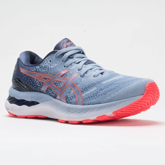 Orthofeet ASICS GEL-Nimbus 23 Women's Running Shoes Mist / Blazing Coral | KZ7891453