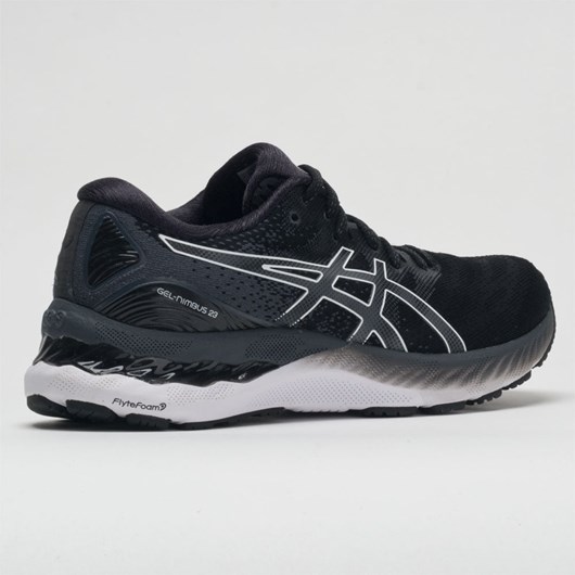 Orthofeet ASICS GEL-Nimbus 23 Women's Running Shoes Black / White | RW4350128