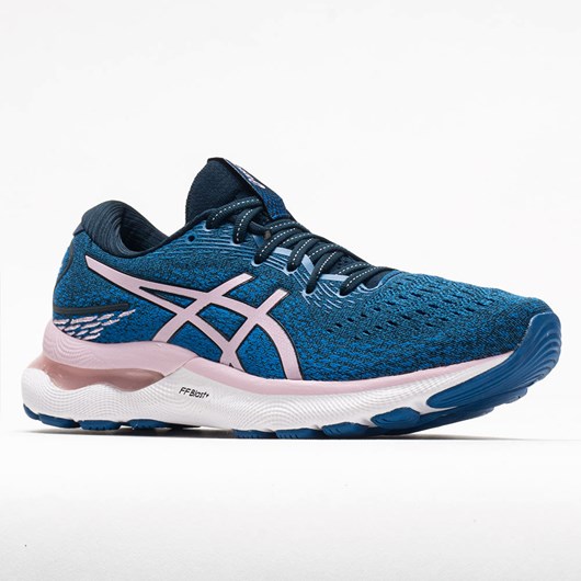 Orthofeet ASICS GEL-Nimbus 24 Women's Running Shoes French Blue / Barely Rose | NJ2837459