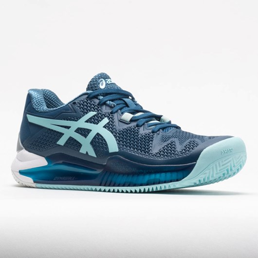 Orthofeet ASICS GEL-Resolution 8 Clay Women's Tennis Shoes Light Indigo / Clear Blue | CZ5946710