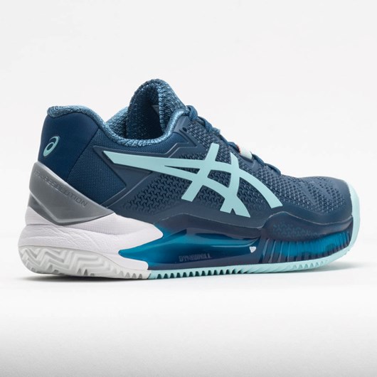 Orthofeet ASICS GEL-Resolution 8 Clay Women's Tennis Shoes Light Indigo / Clear Blue | CZ5946710