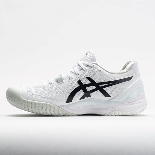 Orthofeet ASICS GEL-Resolution 8 Women's Tennis Shoes White / Black | SK0586217