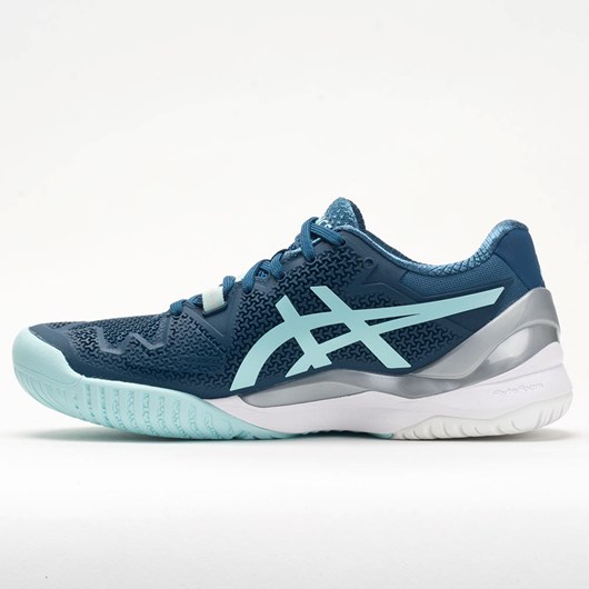 Orthofeet ASICS GEL-Resolution 8 Women's Tennis Shoes Light Indigo / Clear Blue | WN1347609