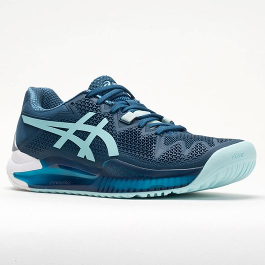 Orthofeet ASICS GEL-Resolution 8 Women's Tennis Shoes Light Indigo / Clear Blue | WN1347609