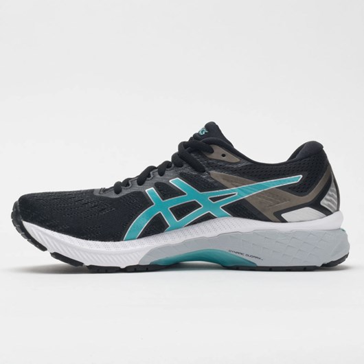 Orthofeet ASICS GT-2000 9 Women's Running Shoes Black / Techno Cyan | EL4296837