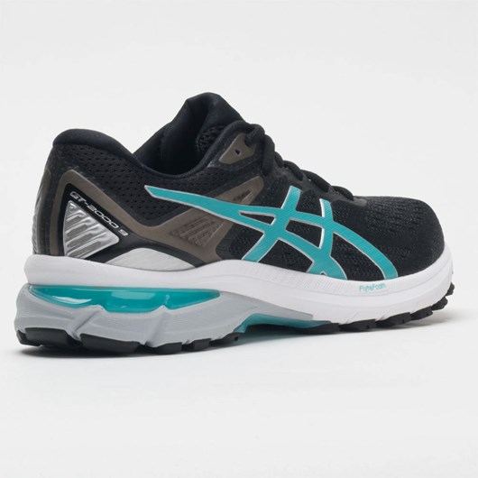 Orthofeet ASICS GT-2000 9 Women's Running Shoes Black / Techno Cyan | EL4296837