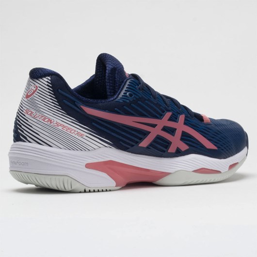 Orthofeet ASICS Solution Speed FF 2 Women's Tennis Shoes Peacoat / Smokey Rose | UB2487106