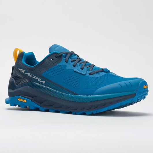 Orthofeet Altra Olympus 4 Men's Trail Running Shoes Blue / Yellow | FW0576498