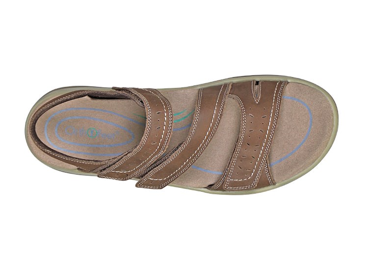 Orthofeet Arch Support Orthotic Women's Sandals Brown | OZ8547302