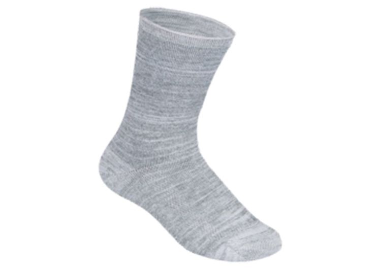 Orthofeet Bamboo Non Binding Crew Wide BioSoft Unisex Socks Gray | MN3541697