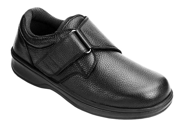 Orthofeet Broadway Black Orthotic Men\'s Casual Shoes Black | TP4302651