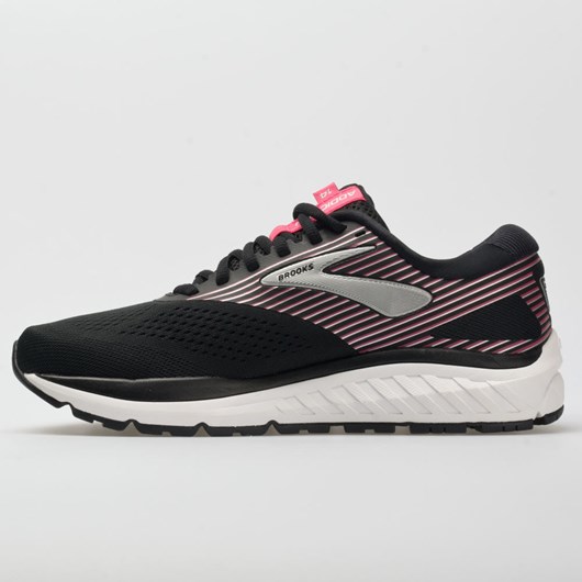 Orthofeet Brooks Addiction 14 Women's Running Shoes Black / Hot Pink / Silver | VO6249310