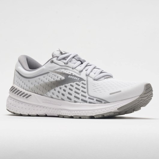 Orthofeet Brooks Adrenaline GTS 21 Women's Running Shoes White / Gray / Silver | AY5326049