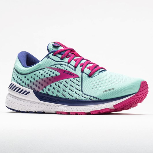 Orthofeet Brooks Adrenaline GTS 21 Women's Running Shoes Yucca / Navy Blue / Fuchsia | SZ3081624