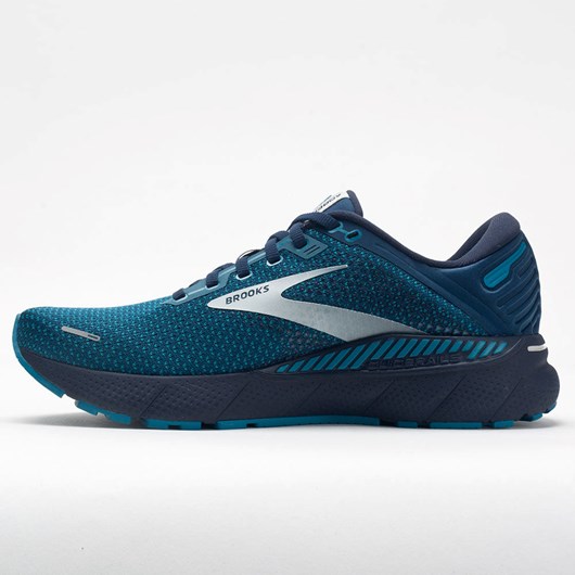 Orthofeet Brooks Adrenaline GTS 22 Men's Running Shoes Titan / Teal / Grey | QC3680794