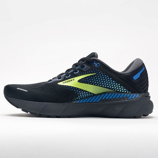 Orthofeet Brooks Adrenaline GTS 22 Men's Running Shoes Black / Blue / Nightlife | UN4657391