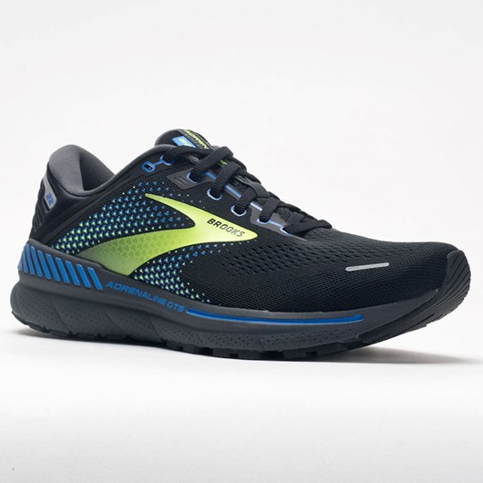 Orthofeet Brooks Adrenaline GTS 22 Men's Running Shoes Black / Blue / Nightlife | UN4657391