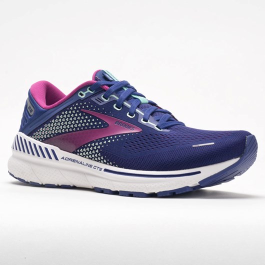 Orthofeet Brooks Adrenaline GTS 22 Women's Running Shoes Navy / Yucca / Pink | KE4195607