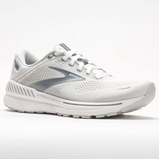 Orthofeet Brooks Adrenaline GTS 22 Women's Running Shoes White / Oyster / Primer Gray | YR4069812