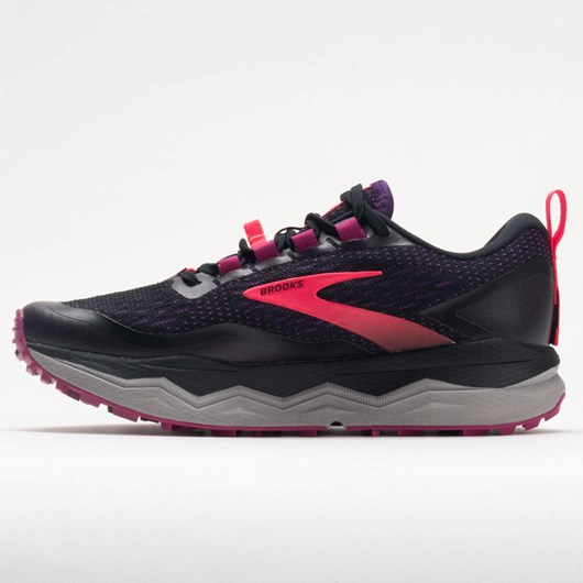 Orthofeet Brooks Caldera 5 Women's Trail Running Shoes Black / Fuschia / Purple | ZJ4093872