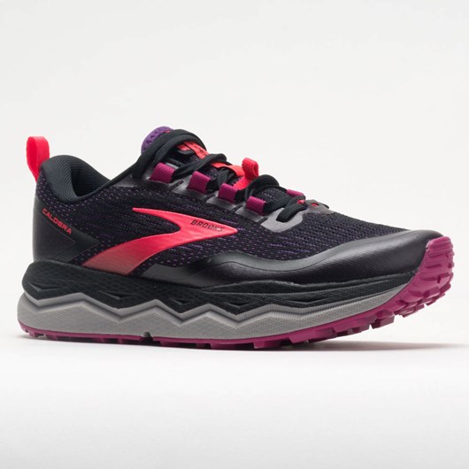 Orthofeet Brooks Caldera 5 Women's Trail Running Shoes Black / Fuschia / Purple | ZJ4093872