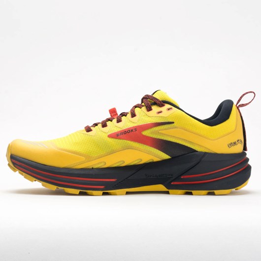 Orthofeet Brooks Cascadia 16 Men's Trail Running Shoes Yellow / Black / Grenadine | BX3098417