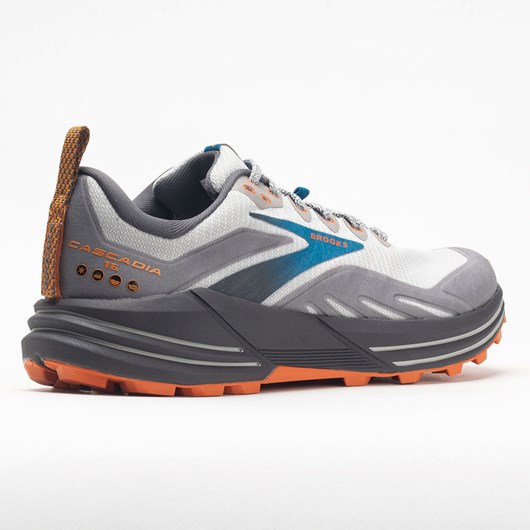 Orthofeet Brooks Cascadia 16 Men's Trail Running Shoes Oyster Mushroom / Orange | OW6435927