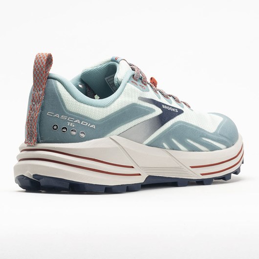 Orthofeet Brooks Cascadia 16 Women's Trail Running Shoes Aqua / Tourmaline / Rooibos Tea | XJ7098415