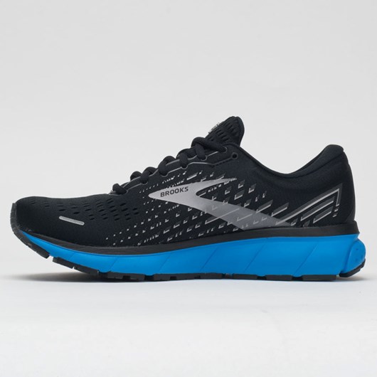 Orthofeet Brooks Ghost 13 Men's Running Shoes Black / Gray / Blue | HJ4857312