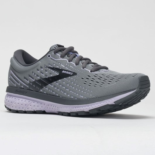 Orthofeet Brooks Ghost 13 Women's Running Shoes Gray / Blackened Pearl / Purple | LT7254398