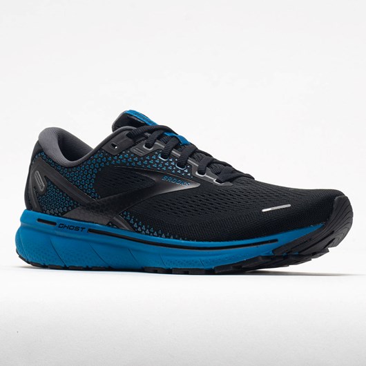 Orthofeet Brooks Ghost 14 Men's Running Shoes Black / Blackened Pearl / Blue | NZ4967803