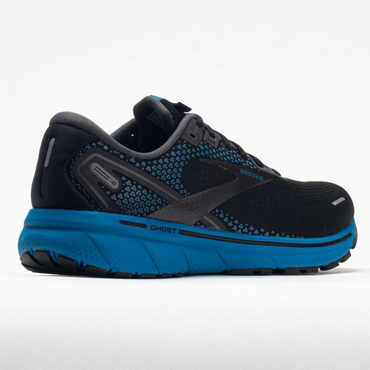 Orthofeet Brooks Ghost 14 Men's Running Shoes Black / Blackened Pearl / Blue | NZ4967803