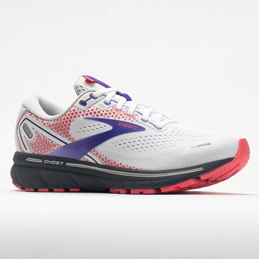 Orthofeet Brooks Ghost 14 Women's Running Shoes White / Purple / Coral | CI6587401