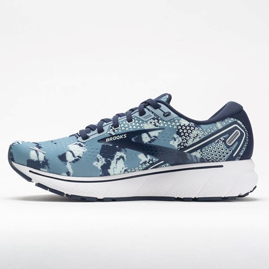 Orthofeet Brooks Ghost 14 Women's Running Shoes Camo Collection Tourmaline / Navy / Aqua | MV5790283