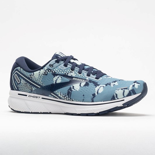 Orthofeet Brooks Ghost 14 Women's Running Shoes Camo Collection Tourmaline / Navy / Aqua | MV5790283