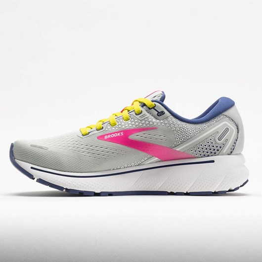 Orthofeet Brooks Ghost 14 Women's Running Shoes Grey / Pink / Sulphur Spring | OZ5708214