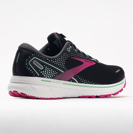 Orthofeet Brooks Ghost 14 Women's Running Shoes Black / Pink / Yucca | QC2476893