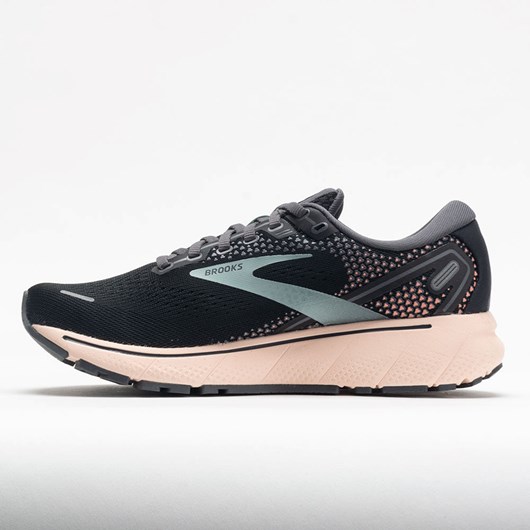 Orthofeet Brooks Ghost 14 Women's Running Shoes Black / Pearl / Peach | XY6981537