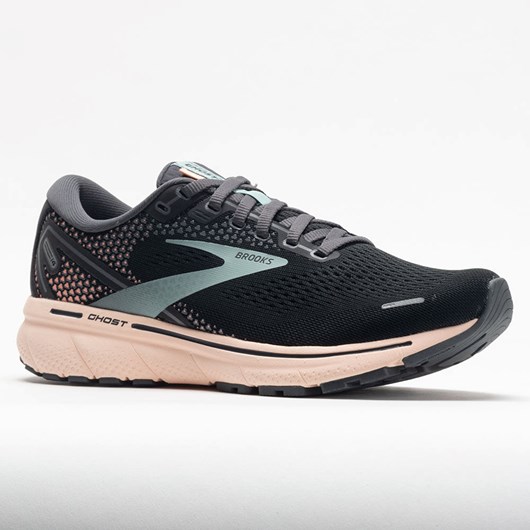 Orthofeet Brooks Ghost 14 Women's Running Shoes Black / Pearl / Peach | XY6981537