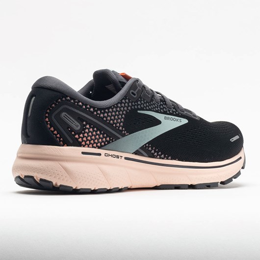 Orthofeet Brooks Ghost 14 Women's Running Shoes Black / Pearl / Peach | XY6981537